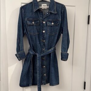 Zara Denim Shirt Dress